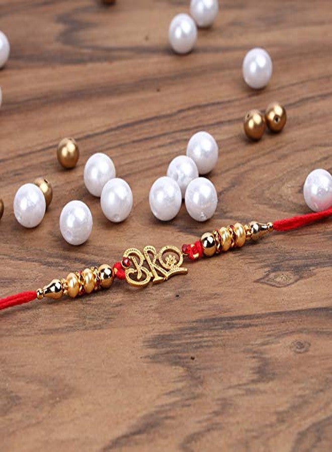 Contacts Men's Genuine Leather Wallet with Rakhi Combo Gift Set | RFID Blocking for Men Bifold Zip Wallet| 7 to 8 Card Slots Including 1 ID Window, Brown - Image 2